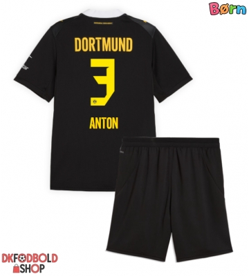 Borussia Dortmund Waldemar Anton #3 Udebanesæt Børn 2026-27 Kort ærmer (+ korte bukser)